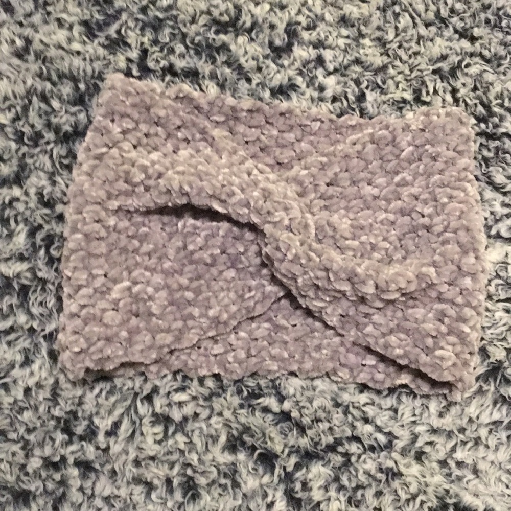 Crochet velvet earwarmer! Handmade!